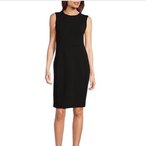 Calvin Klein Black Midi Sheath Dress